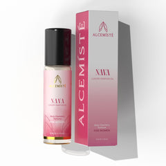 ALCEMÍSTÉ bottle closeup shows pheromones-infused fragrance for everyday elegance