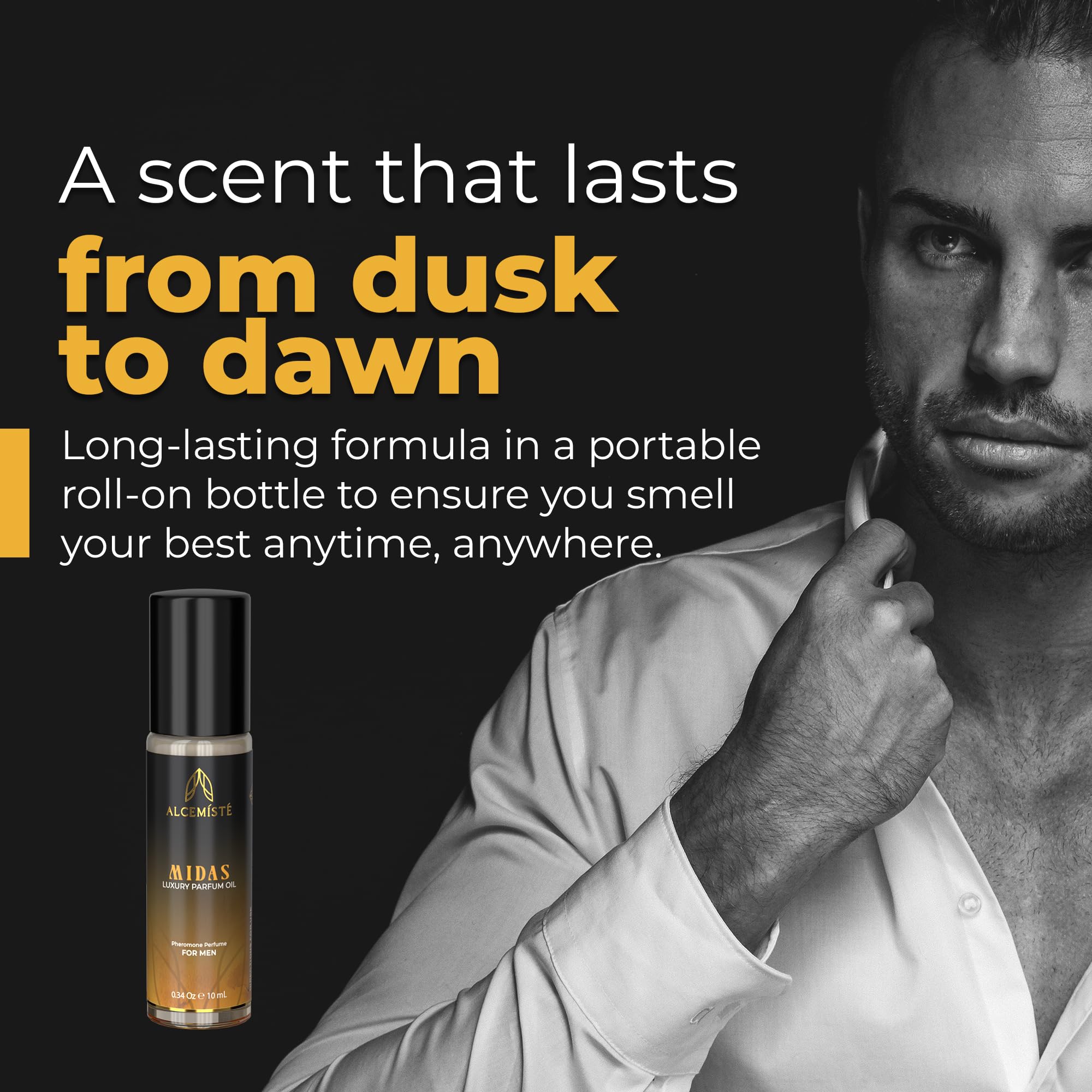 ALCEMÍSTÉ cap and roll-on tip, smooth, precise scent delivery in seconds.