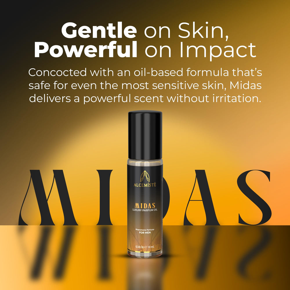 ALCEMÍSTÉ rollerball application in hand, travel-ready fragrance for on-the-go refreshment.