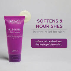 Alchimie Forever Dry Skin Balm in use on hands to soothe dry cuticles.