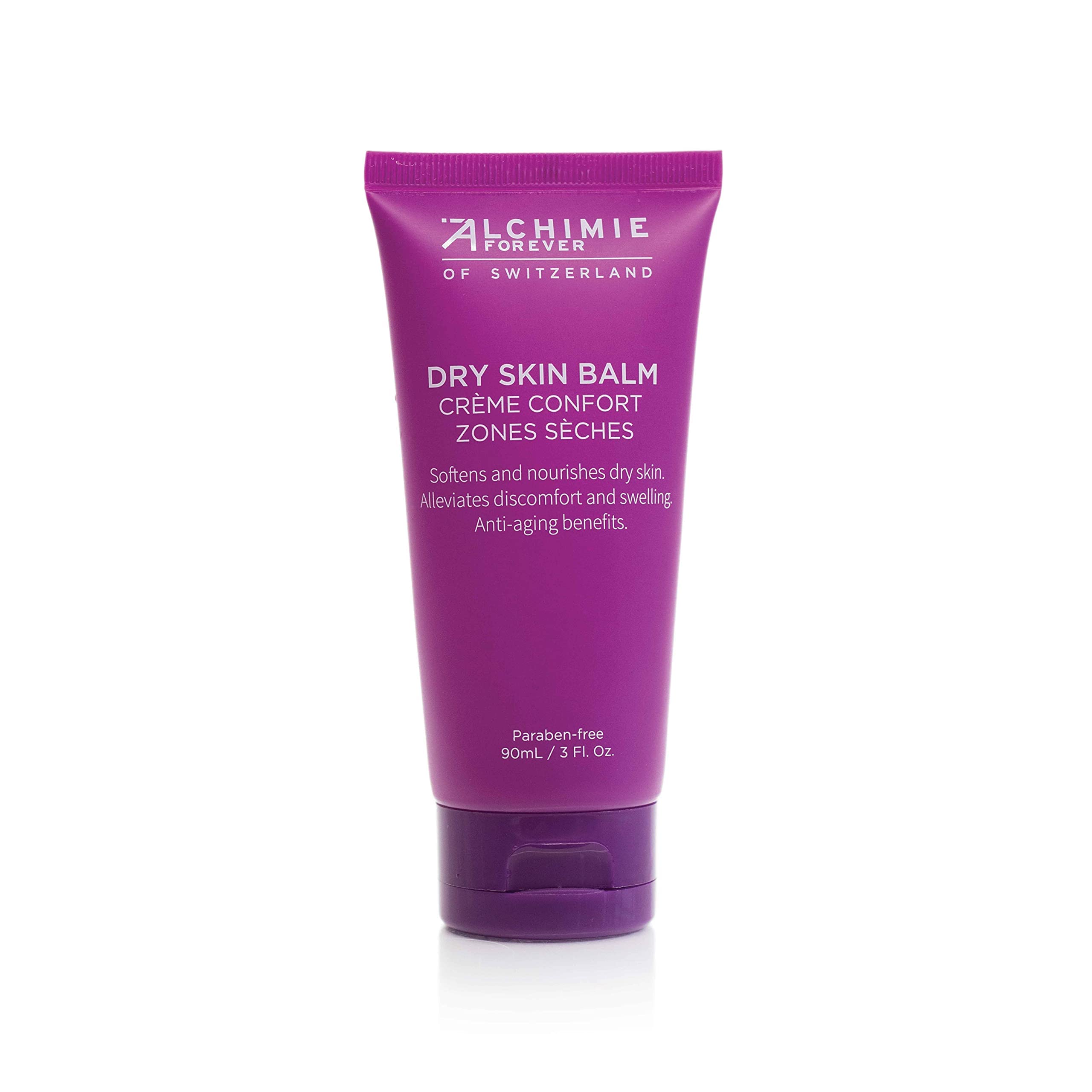 Alchimie Forever Dry Skin Balm jar close-up highlights silky texture for ultra-soft hands.