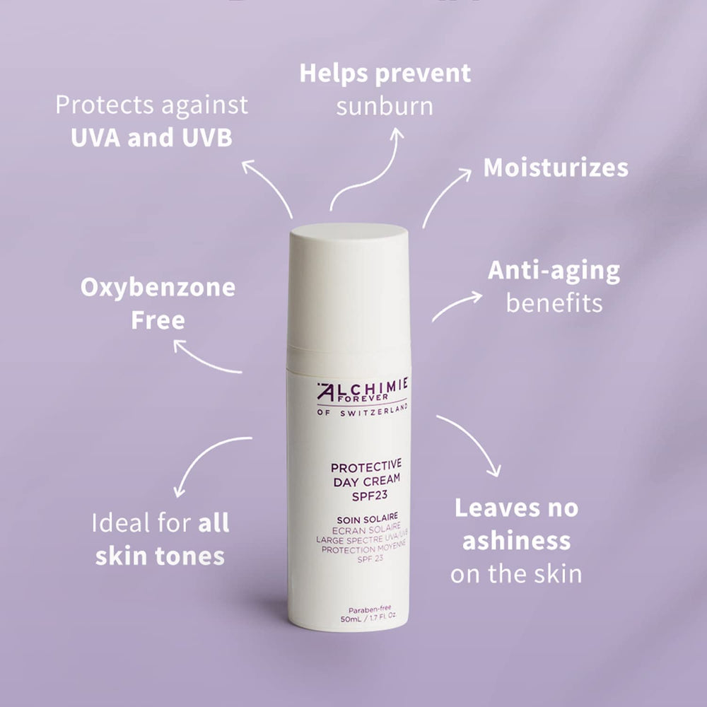 Alchimie Forever texture close-up shows light, breathable formula for all skin types.
