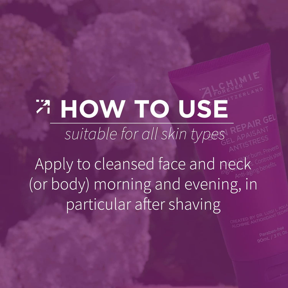 Alchimie Forever Skin Repair Gel oil-free formulation for light, non-greasy feel