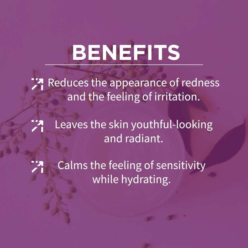 Alchimie Forever Kantic Calming Cream texture close-up showcases smooth gel-cream feel.