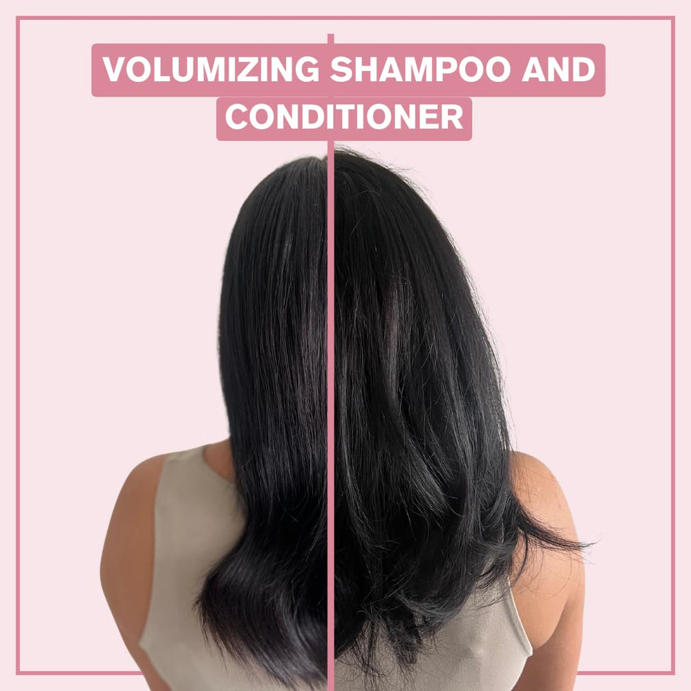 Alcôve Volumizing Conditioner bottle pour for easy application