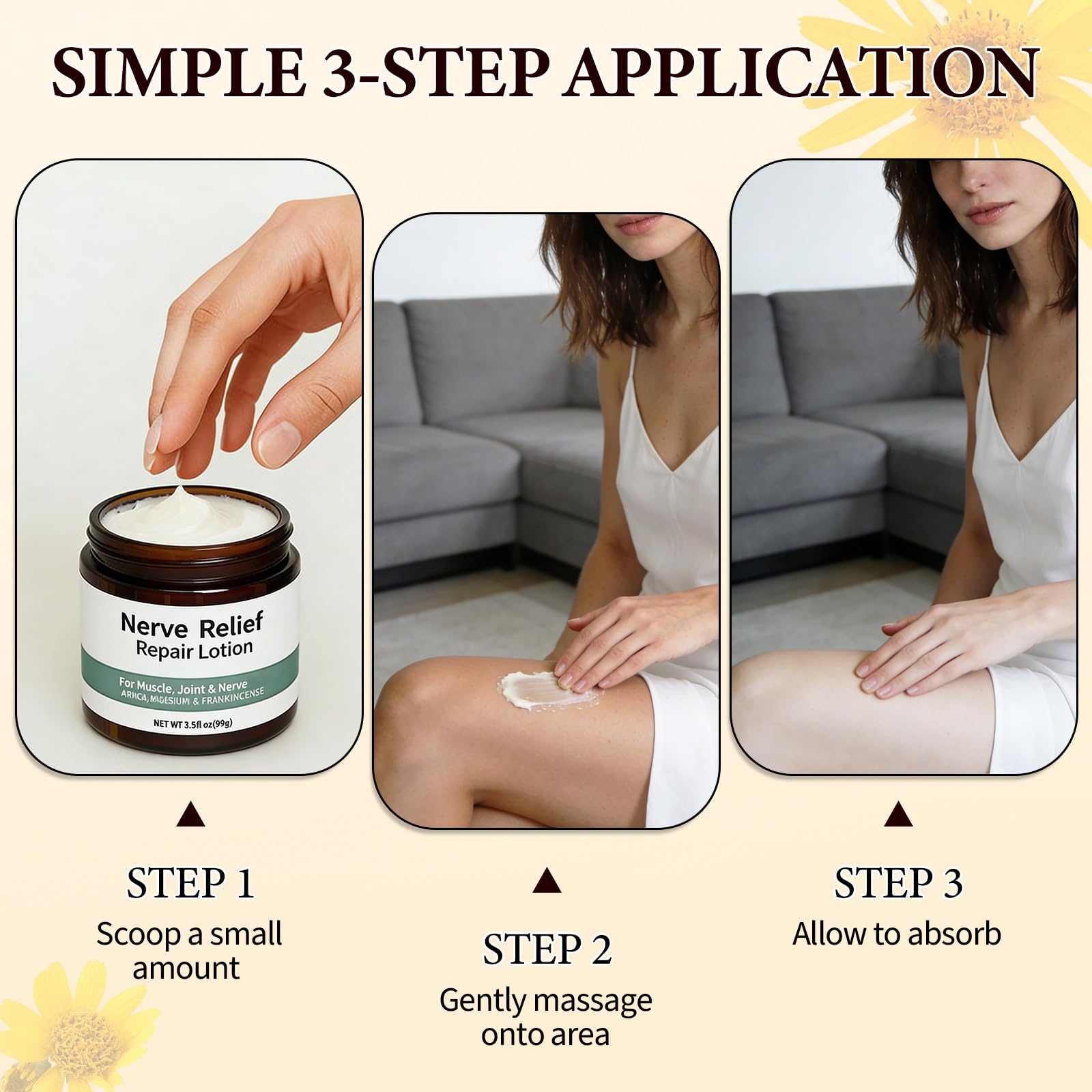 Daily routine with Alcura Nerve Cream supports ongoing comfort throughout the day.