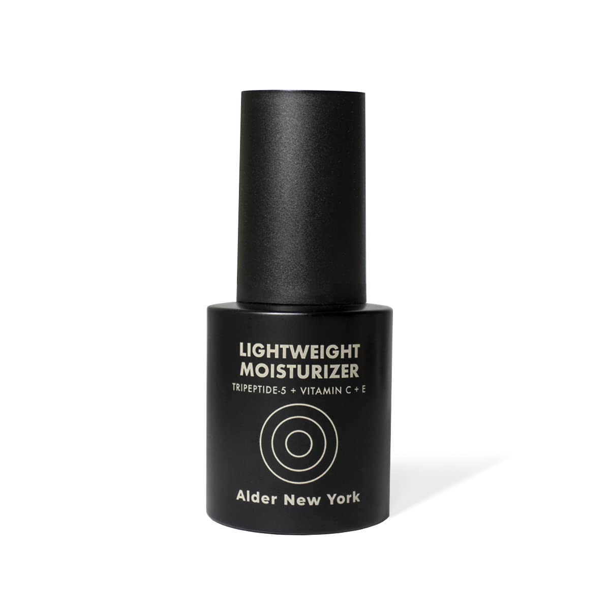 Alder New York Lightweight Moisturizer bottle pour shows fast-absorbing hydration for all skin types