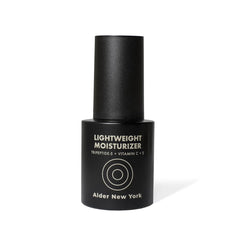 Alder New York Lightweight Moisturizer bottle pour shows fast-absorbing hydration for all skin types