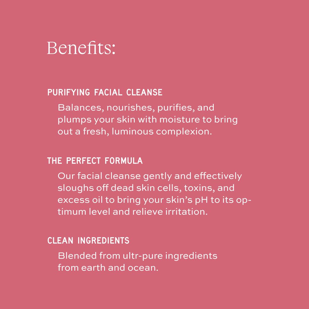 Aleavia Purifying Facial Cleanse texture demonstrates hydrated cleansing for everyday use.