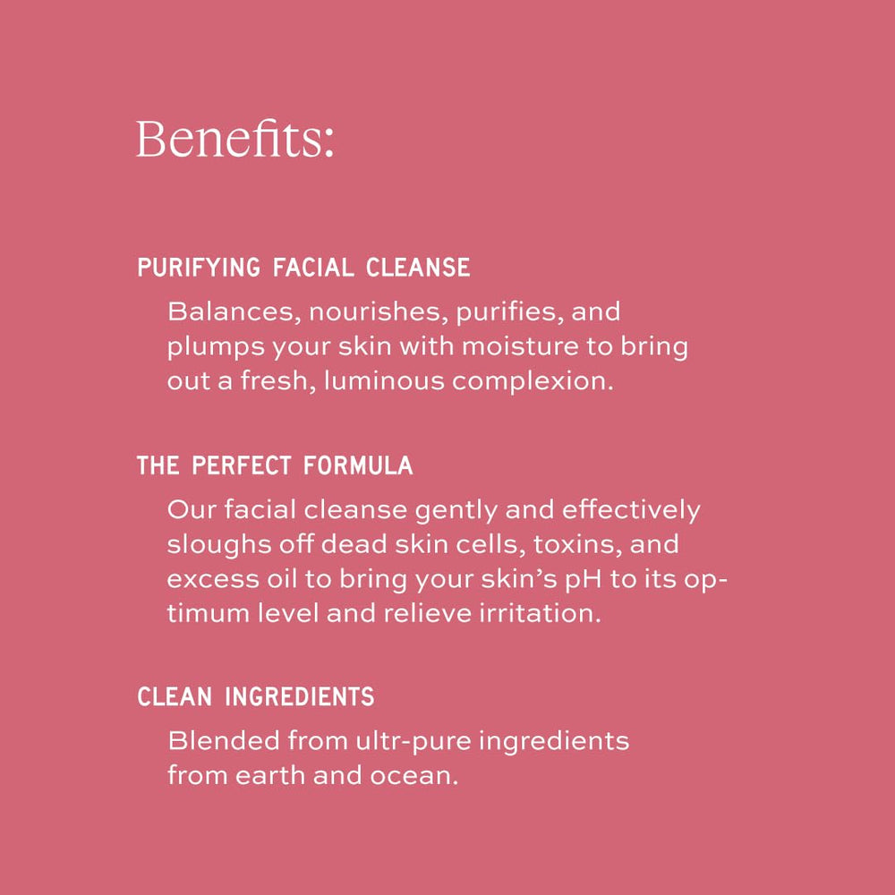Aleavia Purifying Facial Cleanse texture demonstrates hydrated cleansing for everyday use.