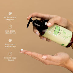 Aleavia unscented lotion pump action demonstrates easy daily use