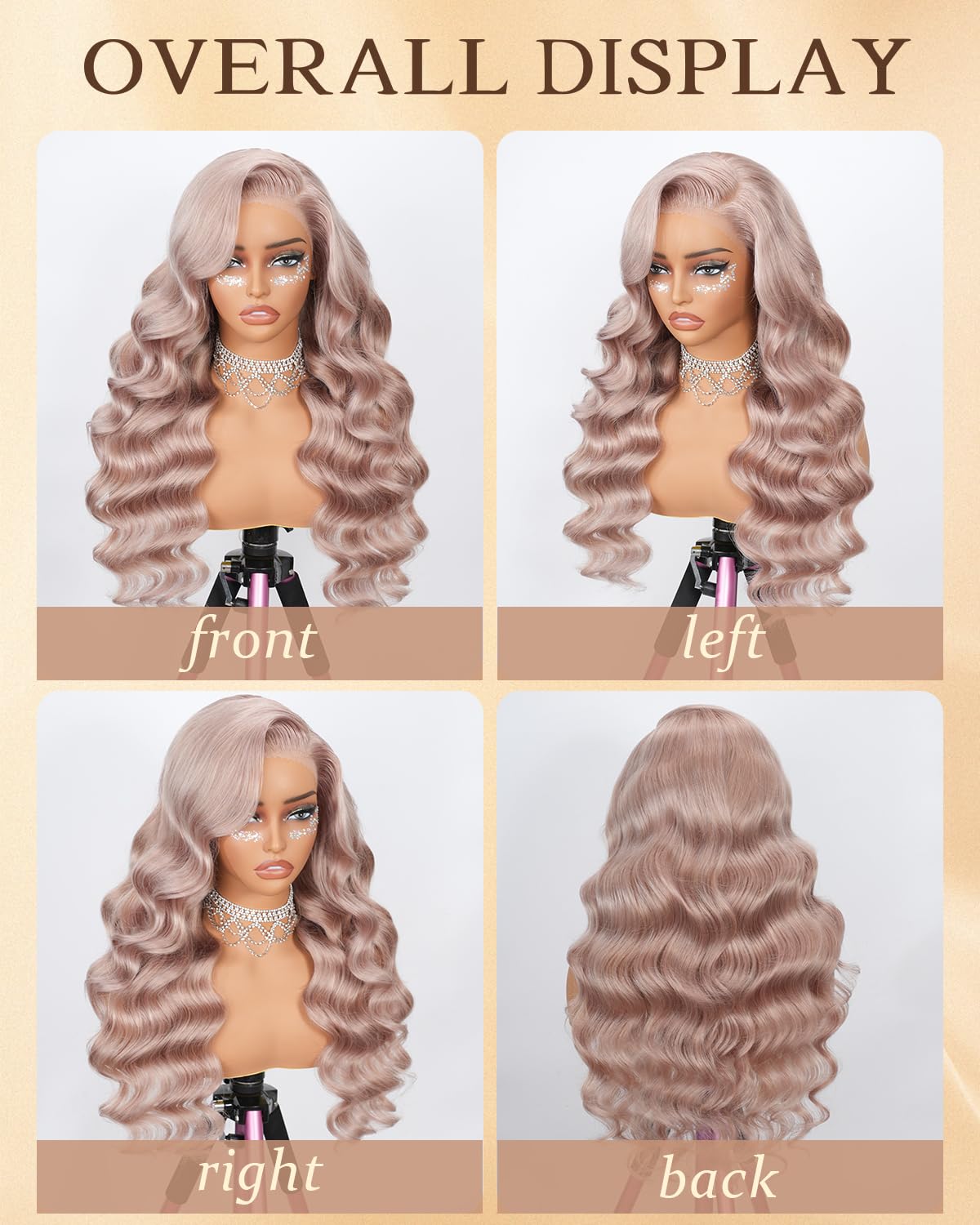 Alepop ash blonde wig with HD transparent lace for seamless, undetectable hairline