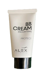 Alex Cosmetic BB Cream Medium Tone box front for natural, breathable coverage.