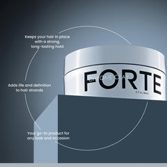 Close-up of Chrome Clay Forte highlighting matte finish and control.