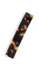 Alexandre de Paris Tokyo tortoise hair clip close-up with glossy acetate finish for refined hold