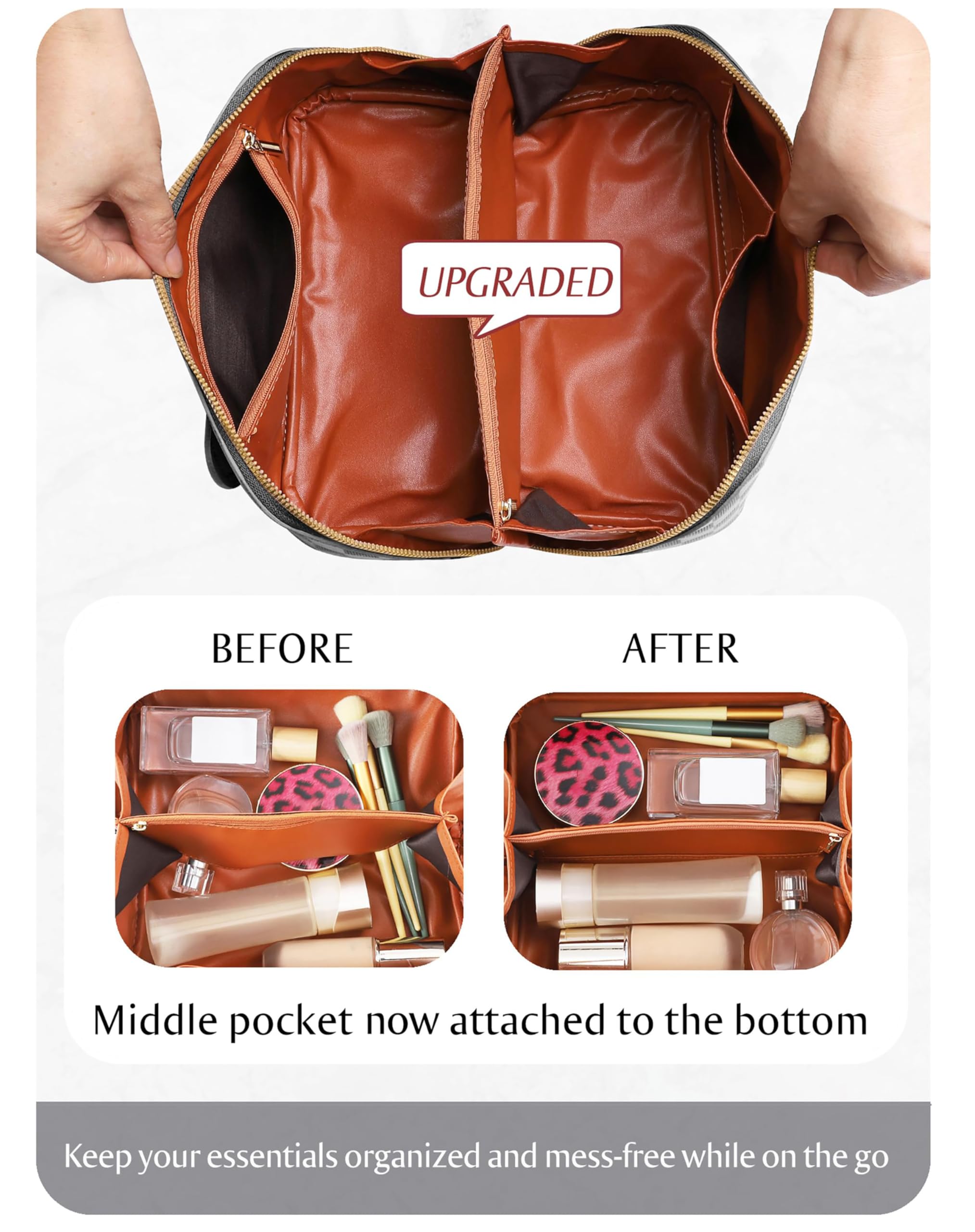 ALEXTINA versatile bag can double as an accessory organizer.