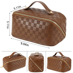 ALEXTINA inside layout with two large compartments and a middle pouch for easy organization.