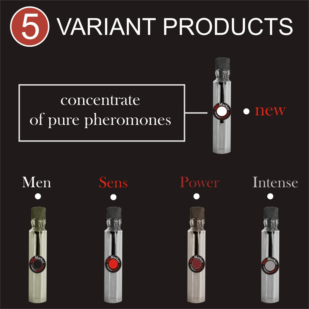 ALFAMARKER pheromone oil set packaging showcases premium gift-ready collection