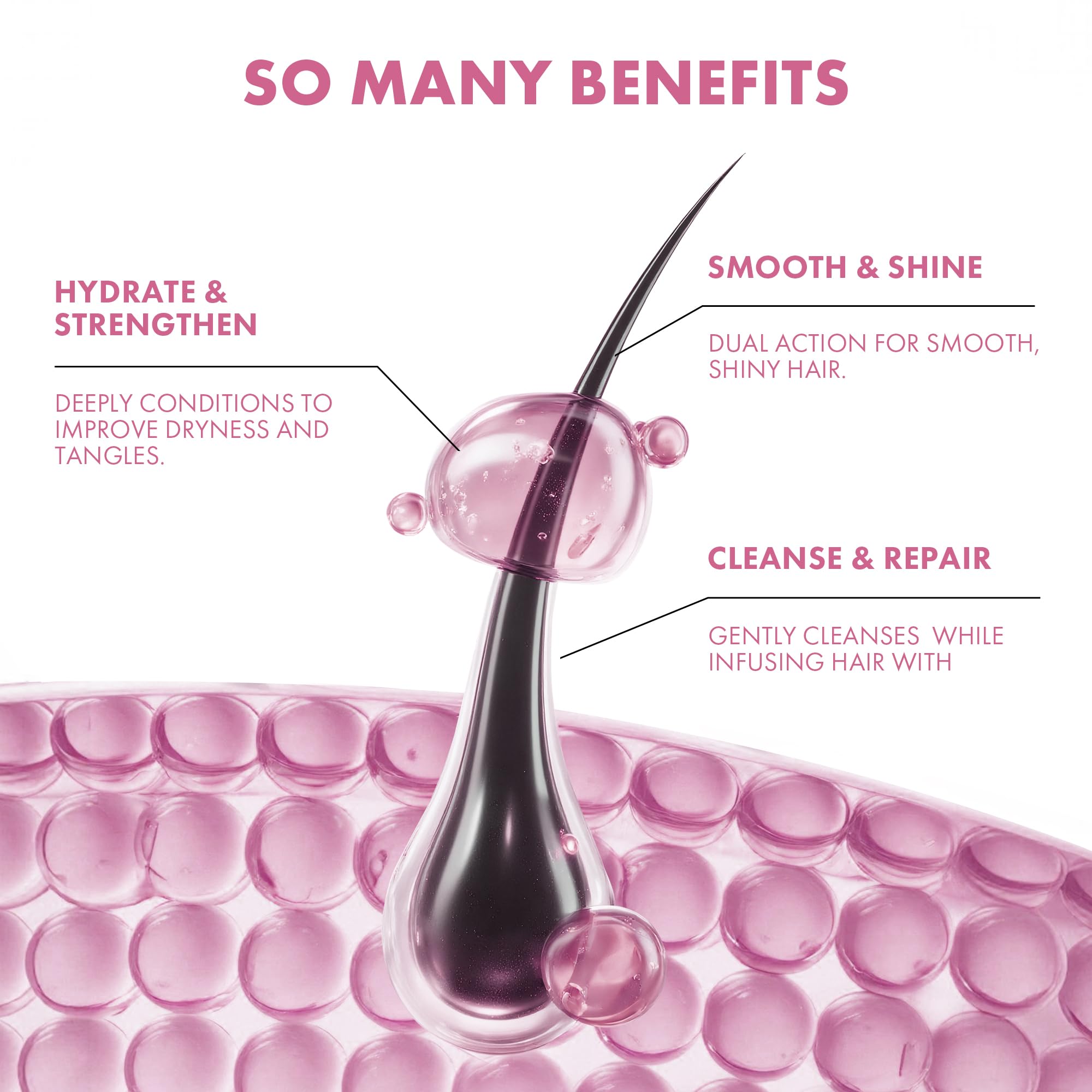 ALFHEIM Argan+ Repair shampoo foam demonstrates creamy lather during washing.