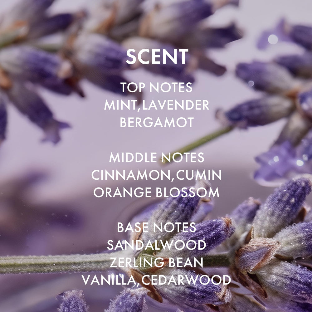 ALFHEIM Lavender+ heat protection shield during styling in humid conditions.