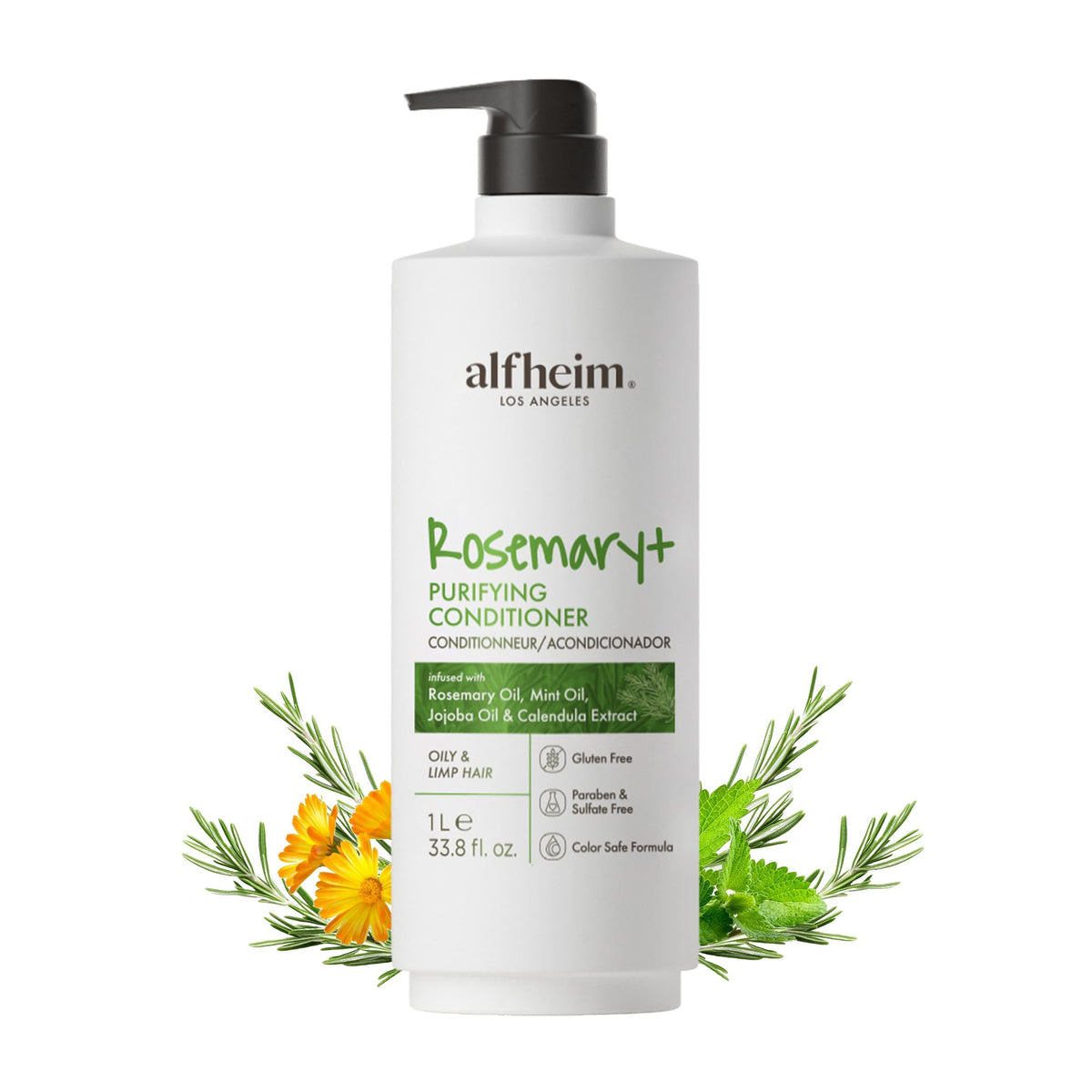 ALFHEIM Rosemary Purifying Conditioner bottle for lightweight hydration on fine hair