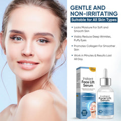 ALFREVER Instant Face Lift Serum on the neck and decollete for a firmer look.