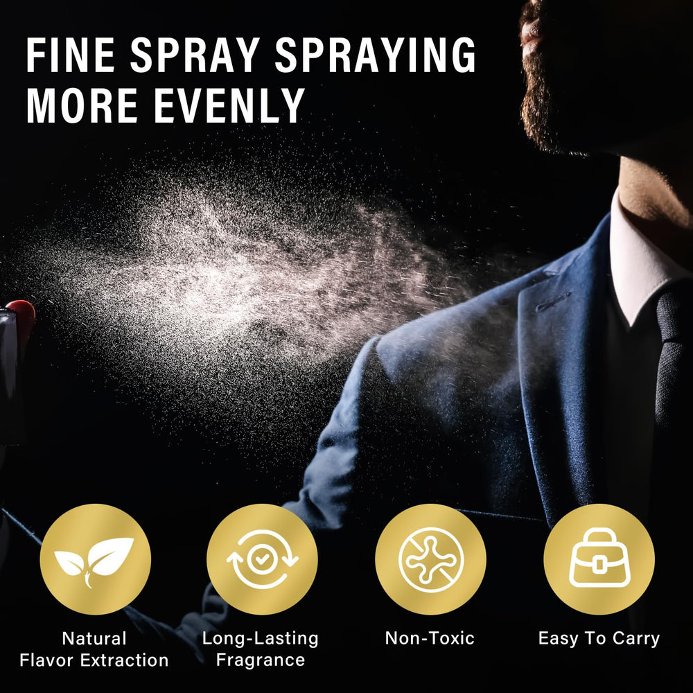 ALFREVER pheromone cologne bottle with spray, confident daily use.