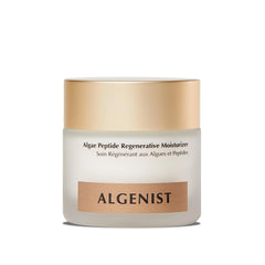 Algenist bottle with pump showing easy dispensing for daily hydration