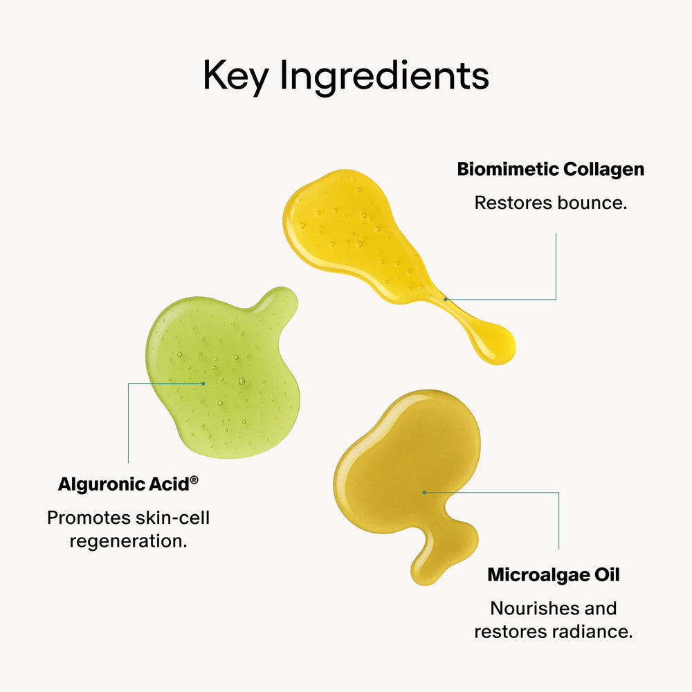Application scene of Algenist GENIUS ultimate cream on skin for smoothing