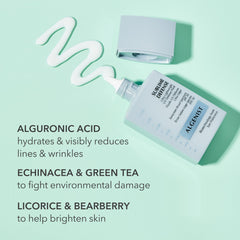 Algenist Sublime Defense echinacea and green tea ingredients showcase