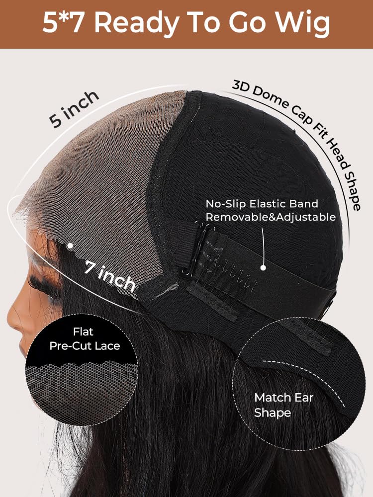 Ali Pearl body wave wig natural hairline focus for seamless blend.