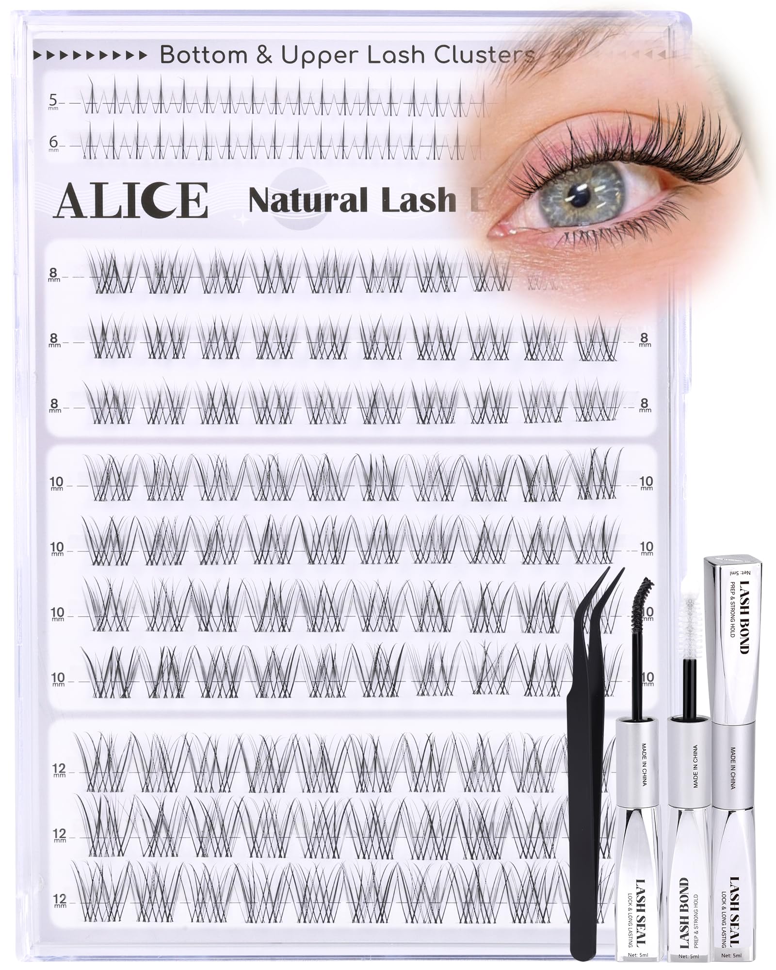 ALICE bottom lashes 5-6mm for balanced eye definition