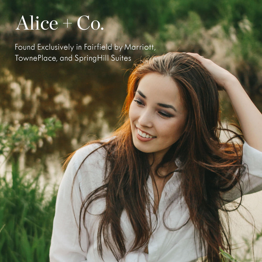 Alice + Co. Lavender & Eucalyptus lather delivers light hydration for hair.