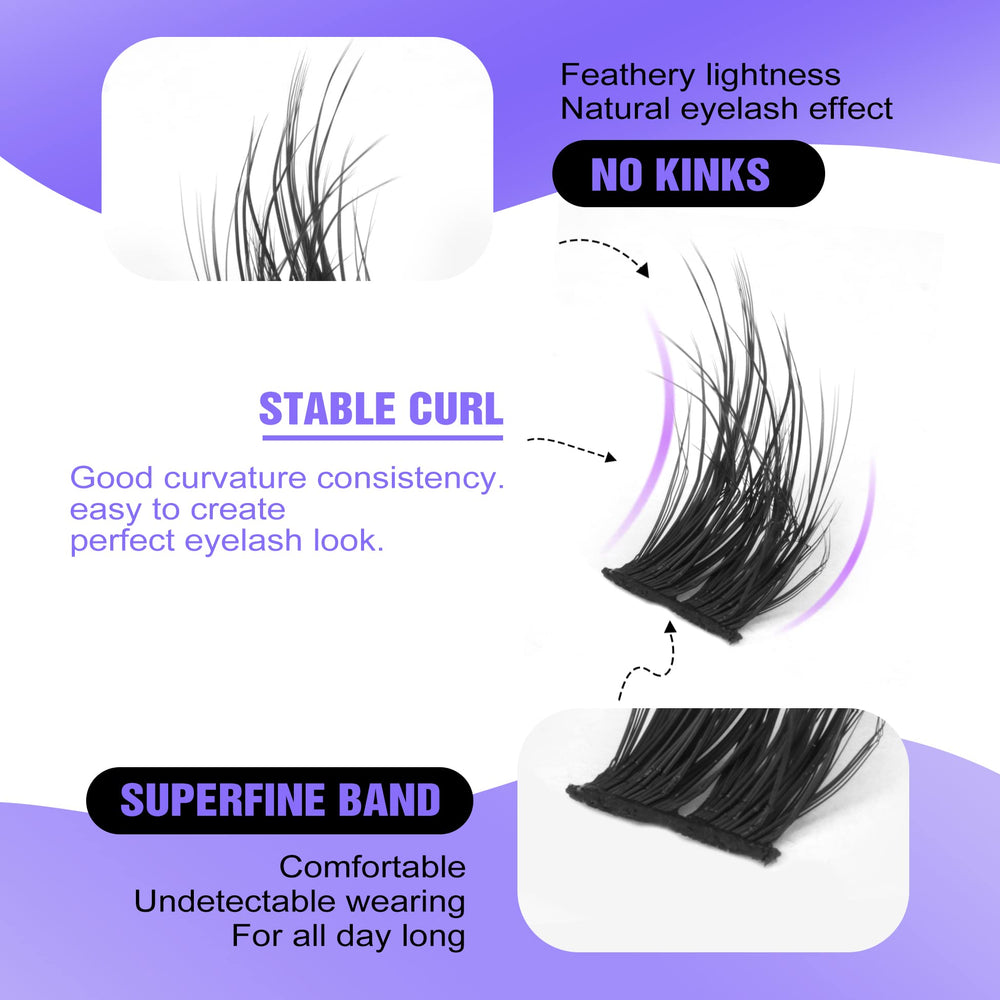 ALICE Flat Lashes 0.05mm ultra-thin fibers for feather-light wear