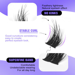 ALICE Flat Lashes 0.05mm ultra-thin fibers for feather-light wear