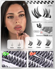 ALICE Flaunt Lash Clusters Kit bottom lashes to open and balance the eyes.