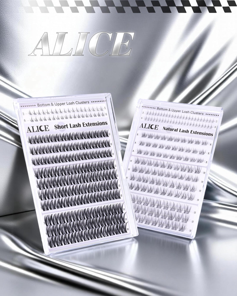 ALICE Flaunt Lash Clusters Kit at-home application for salon-inspired results.