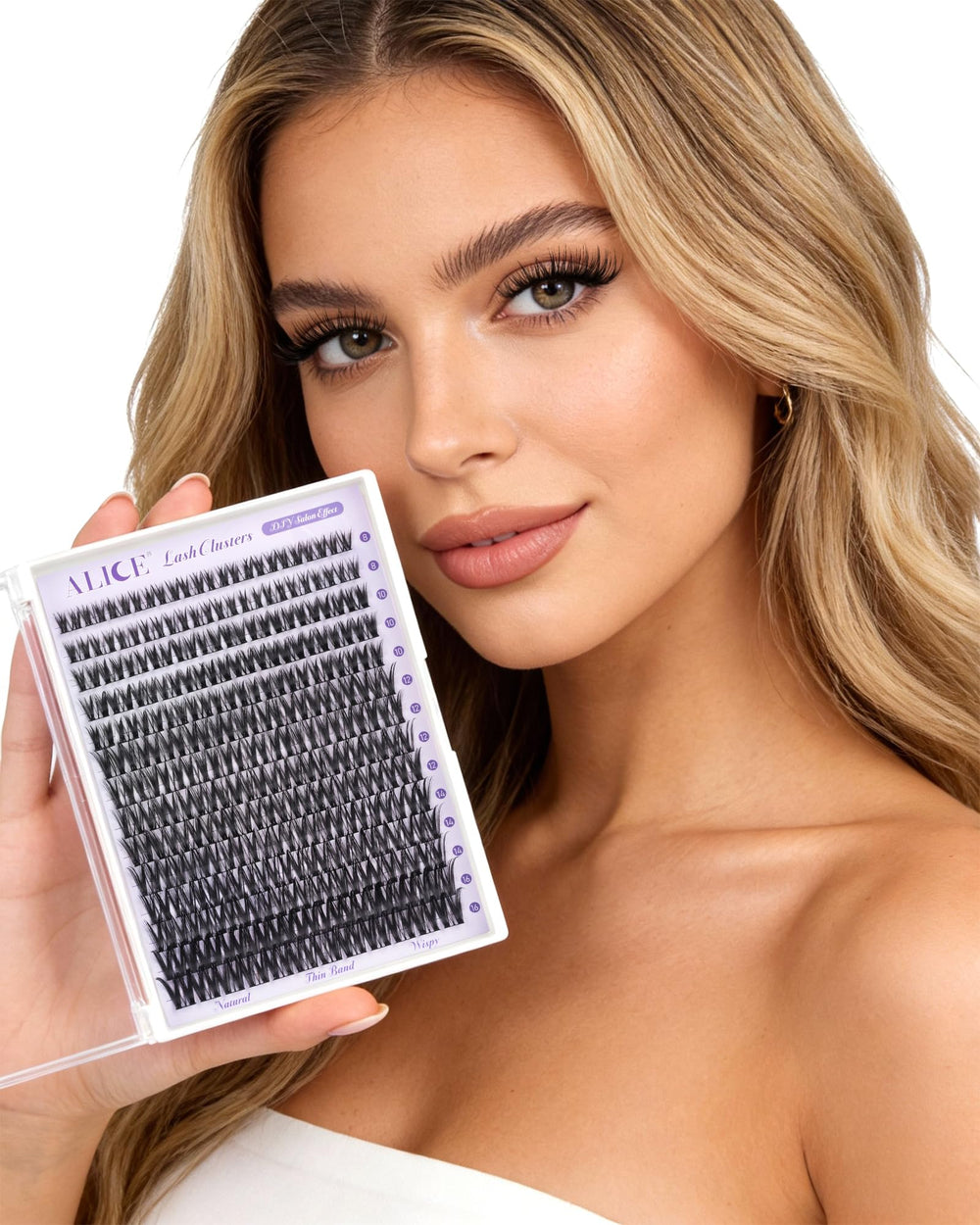 ALICE Flaunt Lash Clusters outer-16mm deliver dramatic length with natural separation