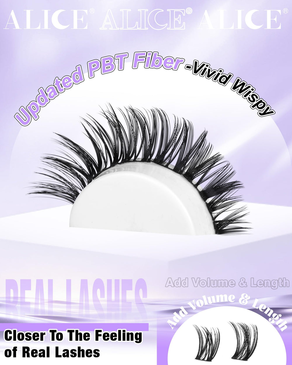 ALICE Flaunt Lash Clusters thin-band blends seamlessly with natural lashes
