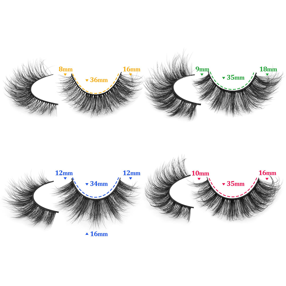 ALICE hand-knotted silk fiber lashes for a durable, premium feel.