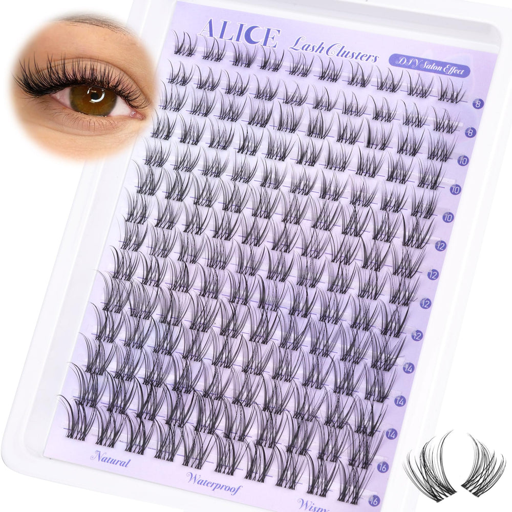ALICE lash clusters help beginners create a salon-style look at home