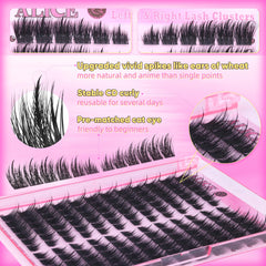 ALICE CD-curly lashes lift the eye with natural curve.