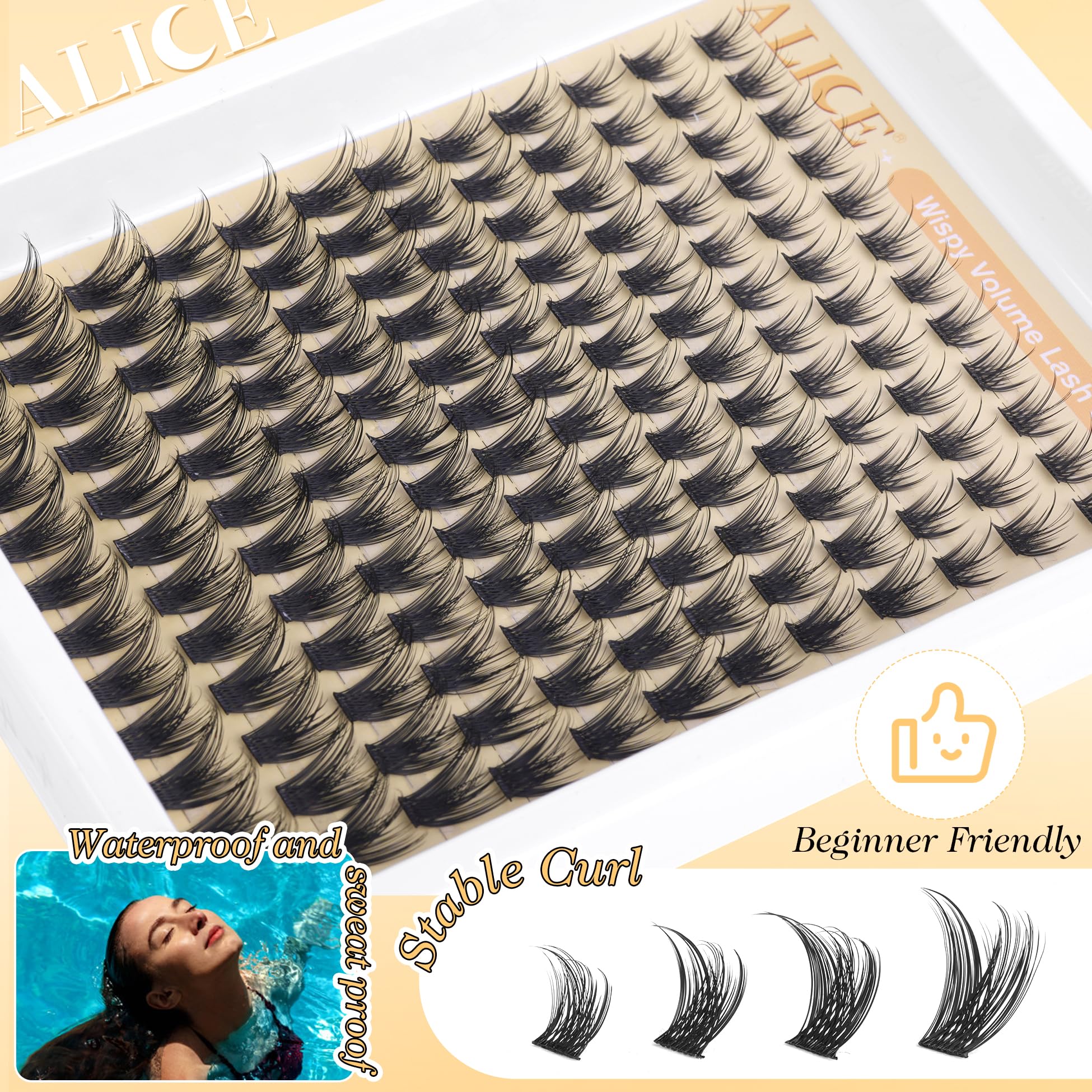 ALICE Lash Clusters DIY-friendly image for quick, beginner-accessible eyelash styling.
