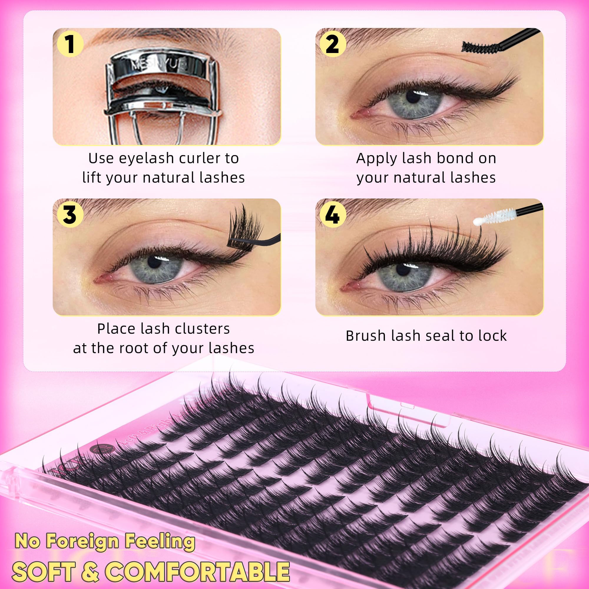 ALICE Easy-application clusters save time during makeup routines.