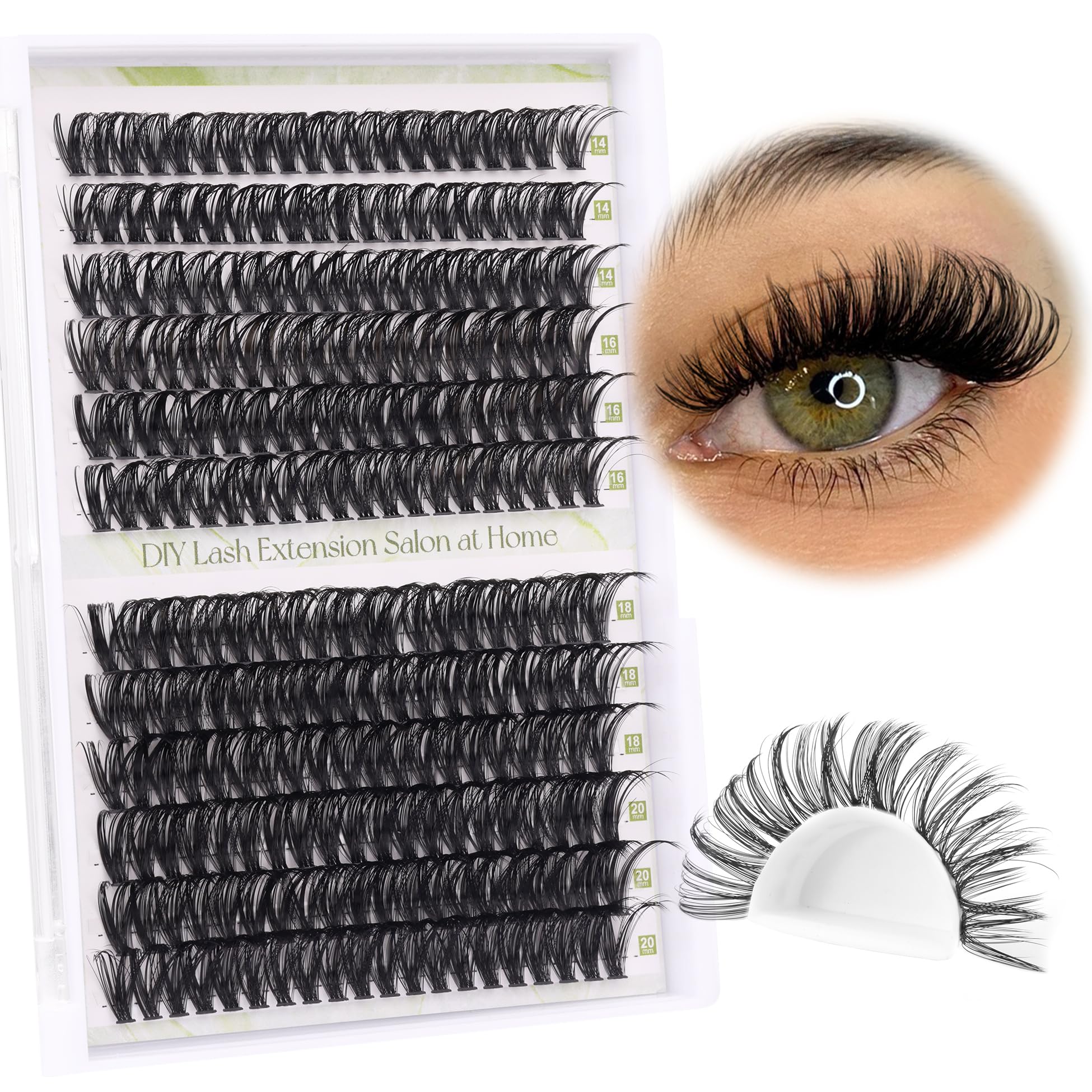 ALICE Lash Clusters four lengths 14-20mm for customizable looks
