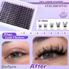 ALICE Lash Clusters Kit 168-piece set enables customizable volume options.