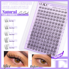 ALICE Lash Clusters Kit lash glue bond seal ensures durable adhesion for daily activities.