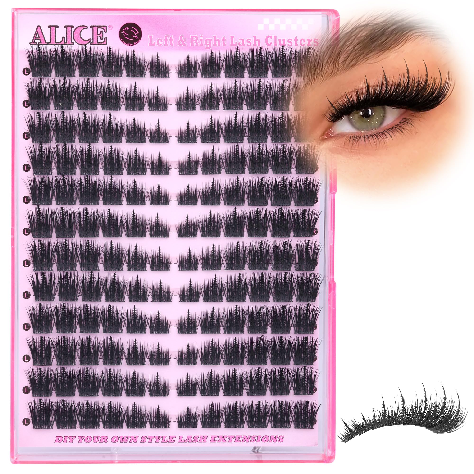 ALICE Manga spikes add lively, fluttery effect for daily wear.