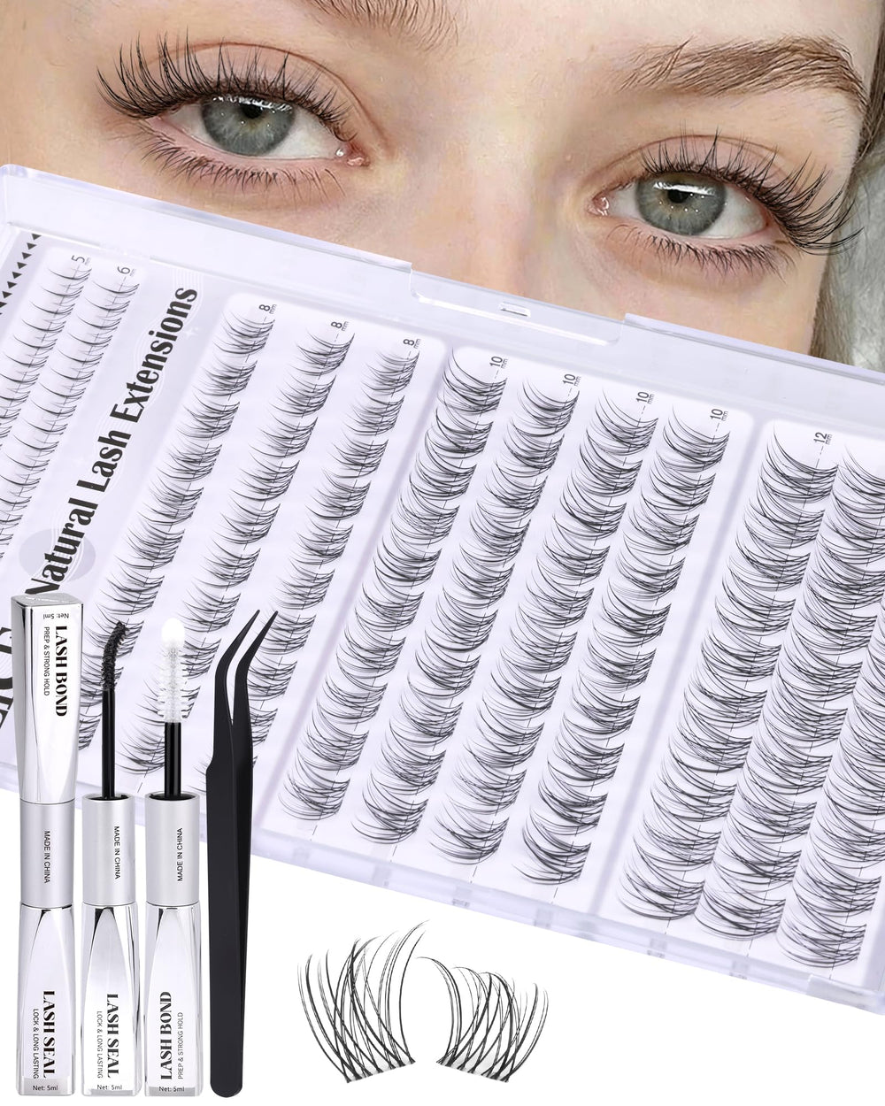 ALICE protective seal to extend lash wear and cleanliness