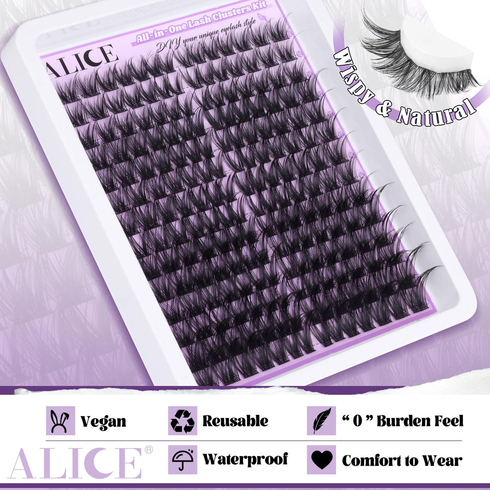 ALICE mixed 4-7mm lash bands enable quick on-the-go glamour applications.